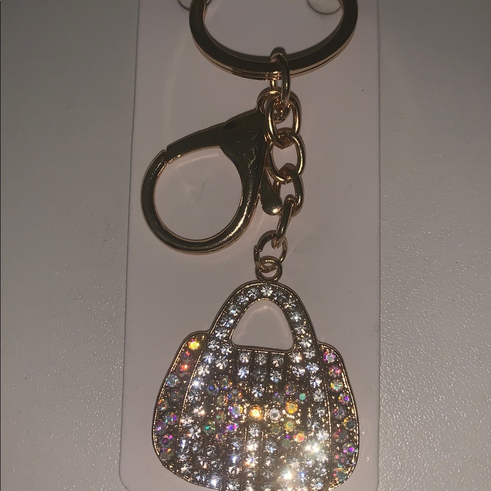 Aurora borealis purse/bag charm keychain